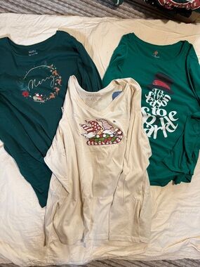 New 3x women’s holiday long sleeve shirts